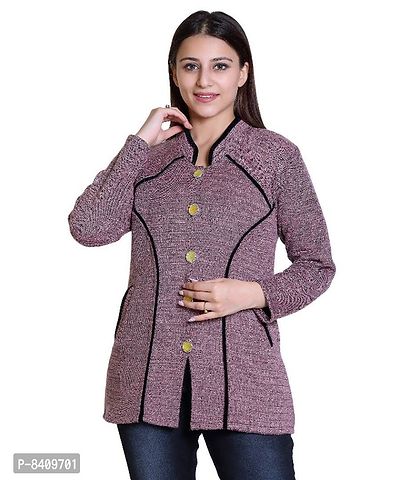 Classic Wool Solid Sweaters for Women-thumb3