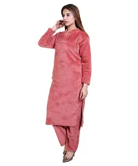 Classic Velvet Solid  Kurta Bottom Set for Women-thumb3