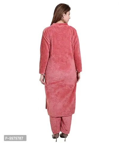 Classic Velvet Solid  Kurta Bottom Set for Women-thumb5