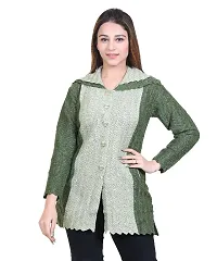 Self Design Cardigan For Women-thumb3