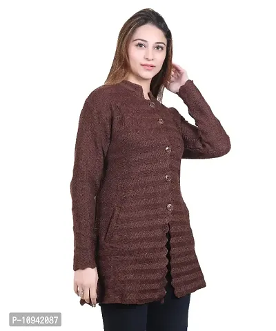 Self Design Cardigan For Women-thumb2