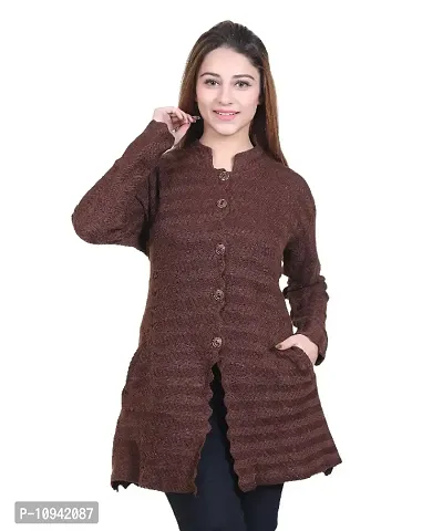 Self Design Cardigan For Women-thumb4