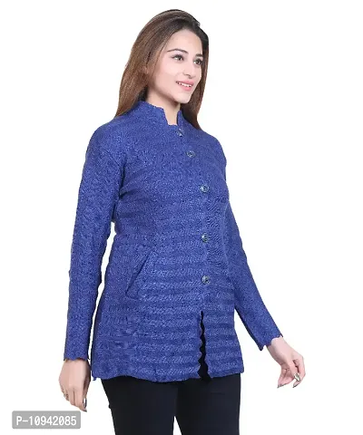 Self Design Cardigan For Women-thumb2