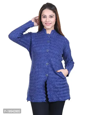 Self Design Cardigan For Women-thumb3