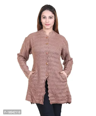 Self Design Cardigan For Women-thumb2