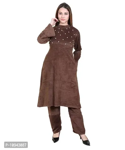 Classic Velvet Kurta Bottom Set for Women