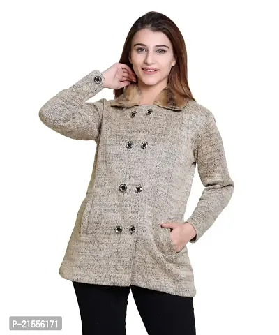 Trendy Front Button Long Sweater