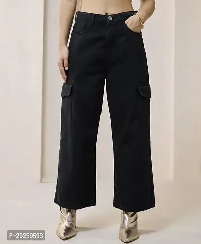 Women Elastic Straight Fit Jeans-thumb0