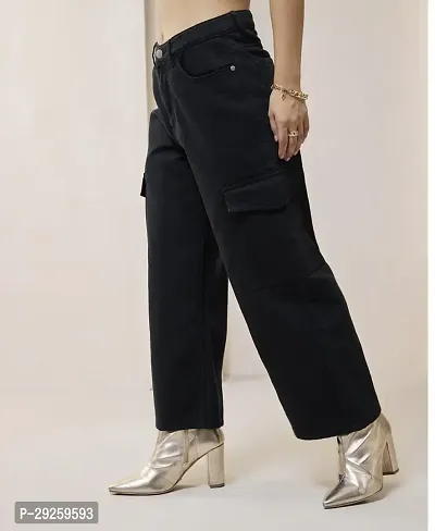 Women Elastic Straight Fit Jeans-thumb3