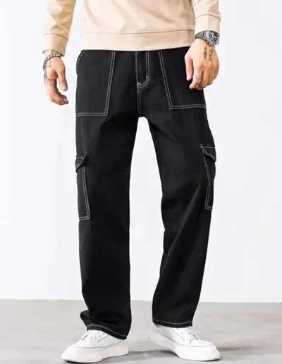 Boy's Black Slim Fit Washed Denim Jeans Stretch | waist elastic jeans boys