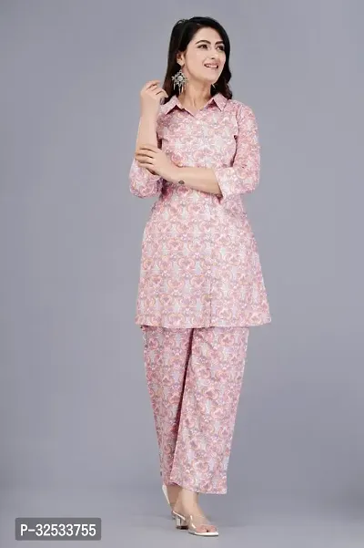 Fancy Rayon Printed Kurta Bottom Set For Women-thumb0