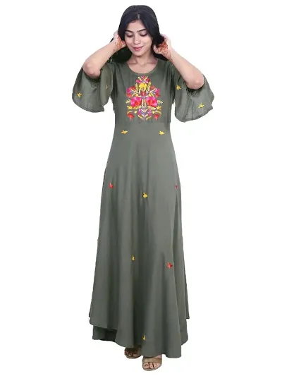 Rayon Printed Anarkali Kurtas