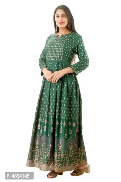 Women's Rayon Long Kurti-thumb0