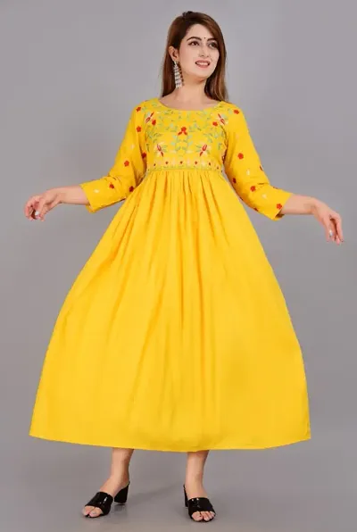 Rayon Anarkali Kurtis