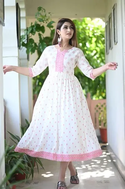 New In!! Rayon Anarkali Kurtis