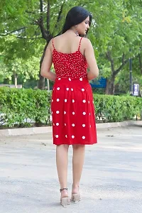 Stylish Rayon Printed Sleeveless Dress For Women-thumb1