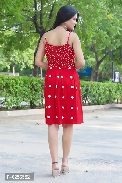 Stylish Rayon Printed Sleeveless Dress For Women-thumb2