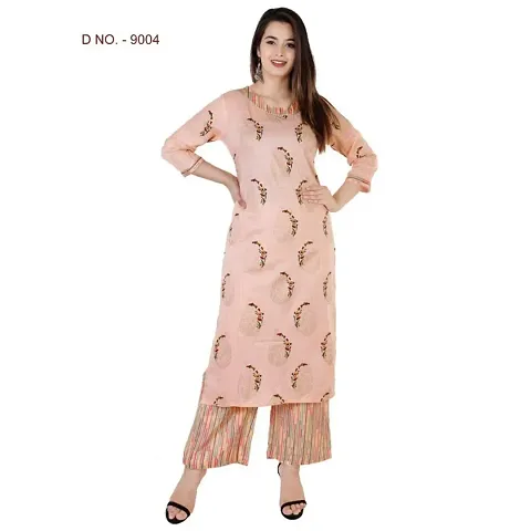 Women's Rayon Kurta Palazzo Set