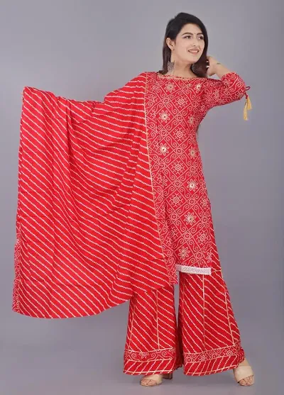 Rakhi Special !! Stunning Kurta Bottom And Dupatta