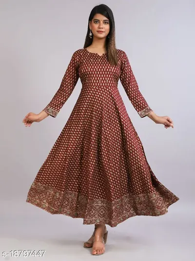 Hot Selling Anarkali Rayon Kurtis