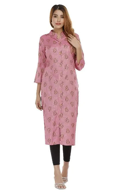 Stylish 3/4 Sleeves Kurta For Women