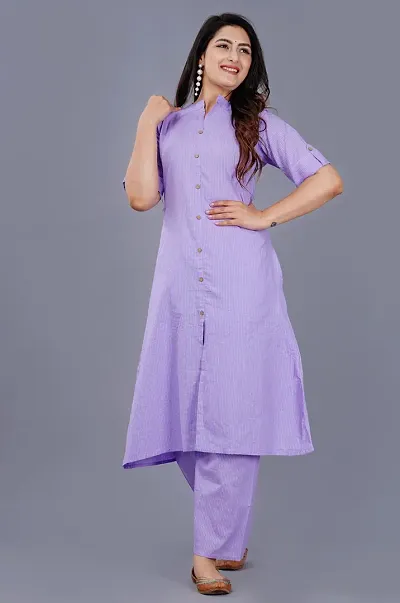 Rayon Straight Kurti With Palazzo Set