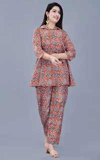 Fancy Cotton Kurta Bottom Set For Women-thumb1