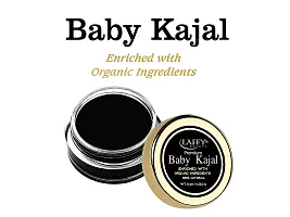 Laffy Baby Kajal - 100% Natural, Enriched With Certified Organic Ingredients, Chemical-Free Kajal, Water Resistant and Long Lasting - 8g-thumb1