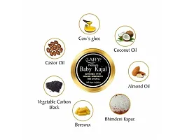 LAFFY Baby Kajal Black For Newborn - 100% Natural and Organic Kajal- 8g  (black, 0.8 g) Pack of 1-thumb1