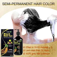 Labhu-G,Herbal 3 in 1 Hair Dye Instant Black Hair Shampoo for Women  Men , Black-thumb2