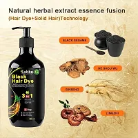 Labhu-G,Herbal 3 in 1 Hair Dye Instant Black Hair Shampoo for Women  Men , Black-thumb3