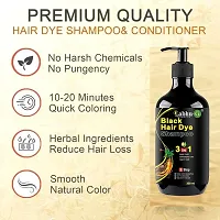 Labhu-G,Herbal 3 in 1 Hair Dye Instant Black Hair Shampoo for Women  Men , Black-thumb4