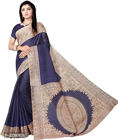 Beautiful Polycotton Printed Women Saree without Blouse piece-thumb0