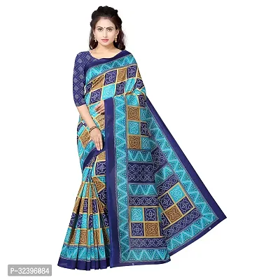 Beautiful Polycotton Printed Women Saree without Blouse piece-thumb0