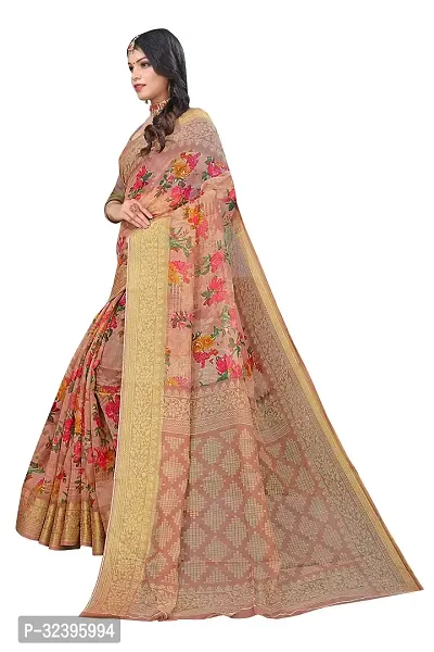 Beautiful Polycotton Printed Women Saree without Blouse piece-thumb0