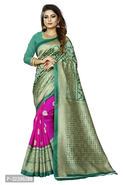 Beautiful Polycotton Printed Women Saree without Blouse piece