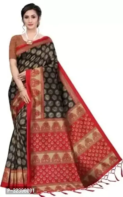 Beautiful Polycotton Printed Women Saree without Blouse piece-thumb0