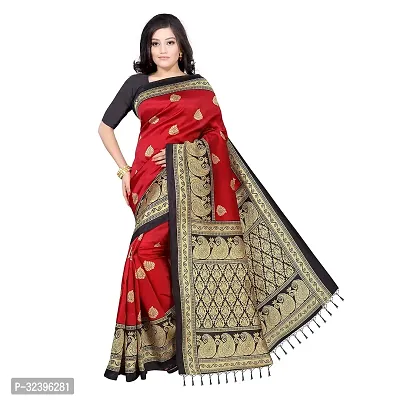 Beautiful Polycotton Printed Women Saree without Blouse piece-thumb0