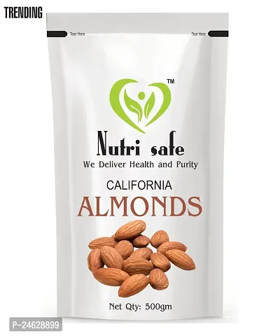 Nutri Safe Premium Natural California Almonds 500g