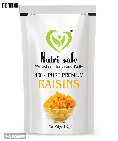 Nutri Safe Premium Natural Seedless Green Raisins 1kg