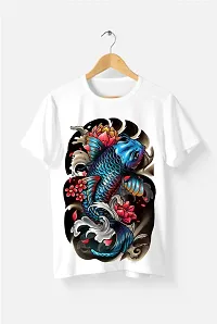 Stylish Fancy Polyester Printed Round Neck T-Shirts For Men-thumb1