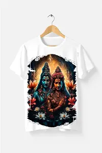 Stylish Fancy Polyester Printed Round Neck T-Shirts For Men-thumb1