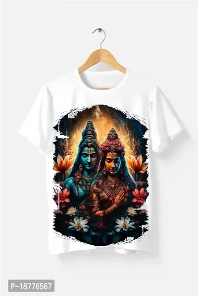 Stylish Fancy Polyester Printed Round Neck T-Shirts For Men