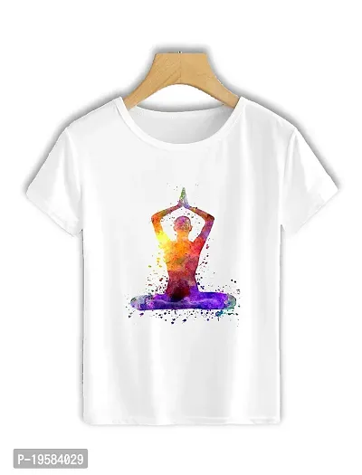 Yoga Tshirt,Adiyogi Tshirt,Meditation tshirt-465 (X-Large) White-thumb0