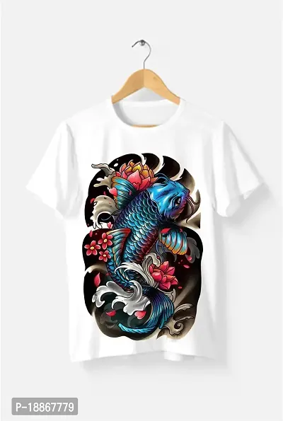 art tshirt,colorful printed tshirt,drawing tshirt,mandala tshirt,fish tshirt,peacock tshirt-BP58-thumb0