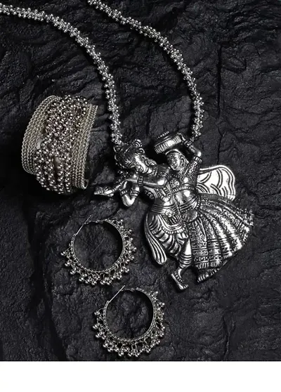 Limited Stock!! Oxidised Silver Jewellery Set 