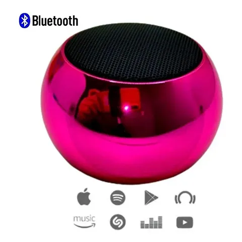 Mini Boost 4 Colorful Wireless Bluetooth Speakers Mini Electroplating Round Steel Speaker