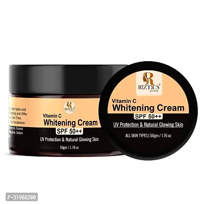 Riztics Vitamin C Cream for Skin Whitening, Fades Spots  Boost Collagen, Skin Brightening 50grams - Pack of 1-thumb0