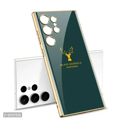 Samsung Galaxy S24  Ultra Green And Gold Deer-thumb0