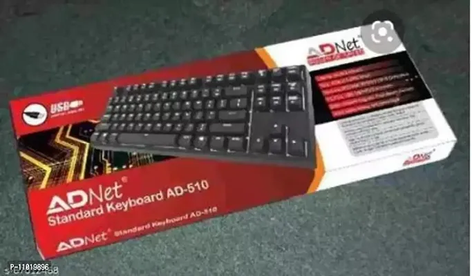 Adnet AD 510 Wired USB Laptop Keyboard (Black)-thumb0
